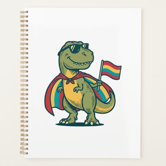 Süßes Pride-Dinosaurier-Vektor-Shirt-Design_1 Planer (Vorderseite)