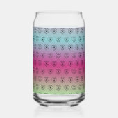 Süßes Pride-Regenbogen-Herzen-Muster Dosenglas (Vorderseite)