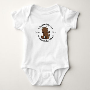 Süßes Psalmen 139:14 Design Baby Strampler