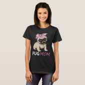 Süßes Pug-Mama-Geschenk T-Shirt (Vorne ganz)