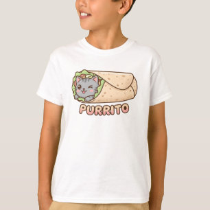 Süßes Purrito Katzen Burrito Lustiger Spruch Kawai T-Shirt