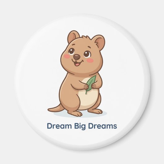 Süßes Quokka-Inspirationsmagnet Magnet (Vorne)