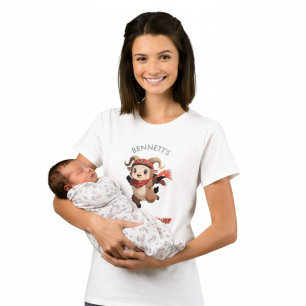 Süßes Ram-Winter-Baby-Shower-T-Shirt T-Shirt