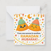 Süßes Ramadan Mubarak Mitteilungskarte (Vorderseite)