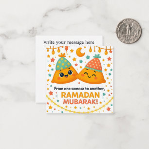 Süßes Ramadan Mubarak Mitteilungskarte