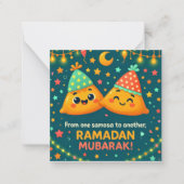 Süßes Ramadan Mubarak  Mitteilungskarte (Vorderseite)