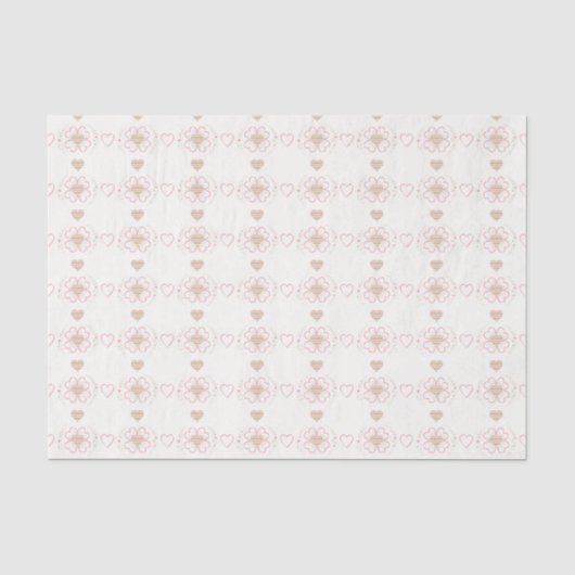 Süßes Raute Herz Tissue Seidenpapier (Vorderseite)