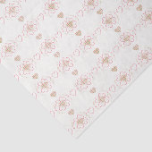 Süßes Raute Herz Tissue Seidenpapier (Ausschnitt)