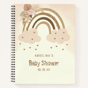 Süßes Regenbogen-Baby-Shower-Geschenklisten-Notizb Notizblock