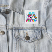 Süßes Regenbogen Einhorn Button (Beispiel)