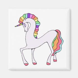 Süßes Regenbogen-Einhorn  Magnet