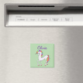 Süßes Regenbogen-Einhorn Magnet (In Situ (Geschirrspüler))