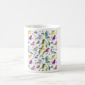 süßes Regenbogen-Einhorn-Muster Kaffeetasse (Mittel)