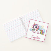 Süßes Regenbogen Einhorn Notizblock (Innenseite)