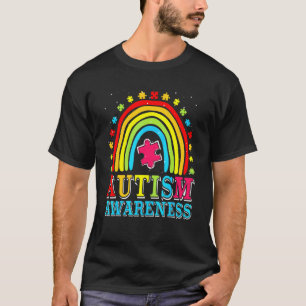 Süßes Regenbogen-Puzzleteil Autismus-Bewusstsein A T-Shirt