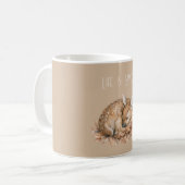 Süßes Reh Creme Kaffeetasse (Vorderseite Links)