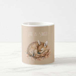 Süßes Reh Creme Kaffeetasse