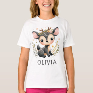 Süßes Reh Personalisiert T-Shirt
