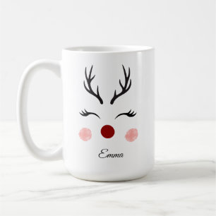 Süßes Rentier Weihnachten Kaffeetasse