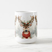 Süßes Rentier Weihnachten Kaffeetasse (Mittel)