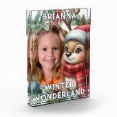 Süßes Rentier Weihnachts-Fotoblock Fotoblock (Links)