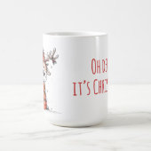 Süßes Rentier-Weihnachtstasse – Oh Hirsch! Kaffeetasse (Mittel)