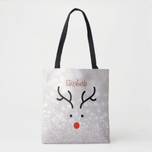 Süßes Rentiergesicht, Bokeh Tasche