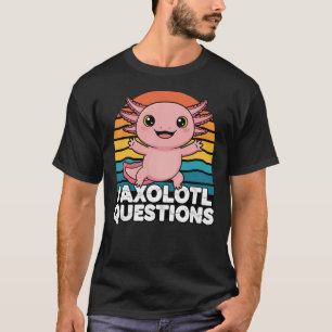 Süßes Retro-Axolotl-Wortspiel-Design T-Shirt
