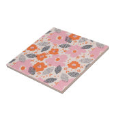 Süßes Retro-Blumenmuster Fliese (Seite)