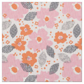 Süßes Retro-Blumenmuster Stoff (Nahaufnahme)
