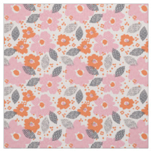 Süßes Retro-Blumenmuster Stoff