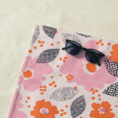 Süßes Retro-Blumenmuster Strandtuch (Beispiel)