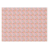 Süßes Retro-Blumenmuster Tischdecke (Vorderseite (Horizontal))