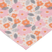 Süßes Retro-Blumenmuster Tischdecke (Schrägansicht)