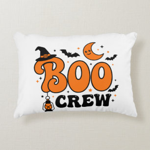 Süßes Retro-Boo-Crew-Halloween-Spooky-Squad-Design Dekokissen