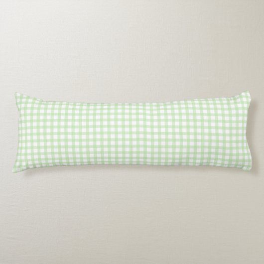 Süßes Retro-Grün-Gingham-Karomuster Seitenschläferkissen (Vorderseite)
