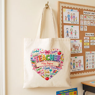 Süßes Retro-Herz Inspirierendes Rotes Geschenk für Tragetasche