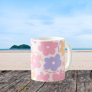 Süßes Retro-Krankenschwester-Geschenk, Florale RN- Kaffeetasse