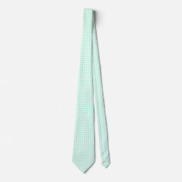Süßes Retro-Meer-Grün-Gingham-Karo-Muster Krawatte