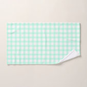 Süßes Retro-Meer-Grün-Gingham-Karomuster Badhandtuch Set (Handtuch)