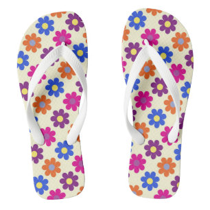 Süßes Retro-Penny-Blumenmuster Badesandalen