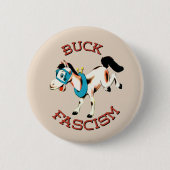 Süßes Retro-Pferd - Bockfaschismus Button (Vorderseite)