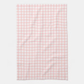 Süßes Retro-Rosa-Gingham-Karomuster Geschirrtuch (Vertikal)