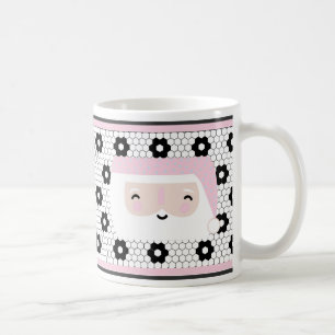 Süßes Retro-Rosa-Weihnachten Kaffeetasse