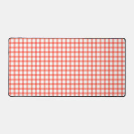 Süßes Retro-Rotkariertes Gingham-Muster Schreibtischunterlage