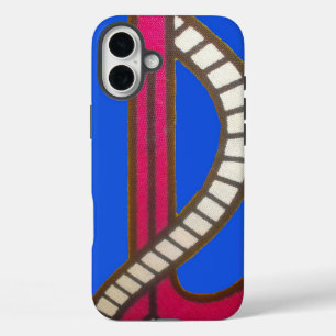 Süßes Retro Vintage Marineblau-Anker-Kunst-Design iPhone 16 Plus Hülle