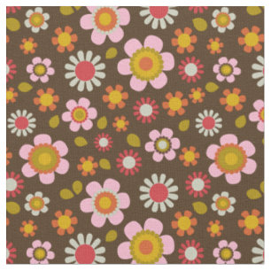 Süßes Retro-Vintage-Muster Stoff