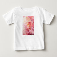 Süßes Rosa Aquarell Blumen Abstract Kinder T-Shirt