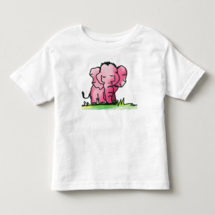 Süßes rosa Aquarell-Elefanten-T-Shirt für Kleinkin Kleinkind T-shirt