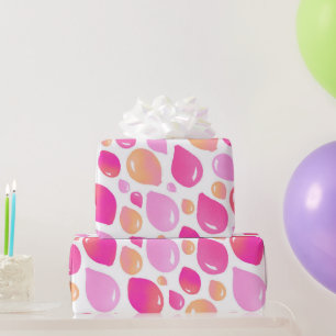 Süßes rosa Ballon Mädchen Muster  Geschenkpapier